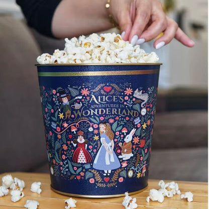 Alice in Wonderland Round Metal Popcorn Bucket