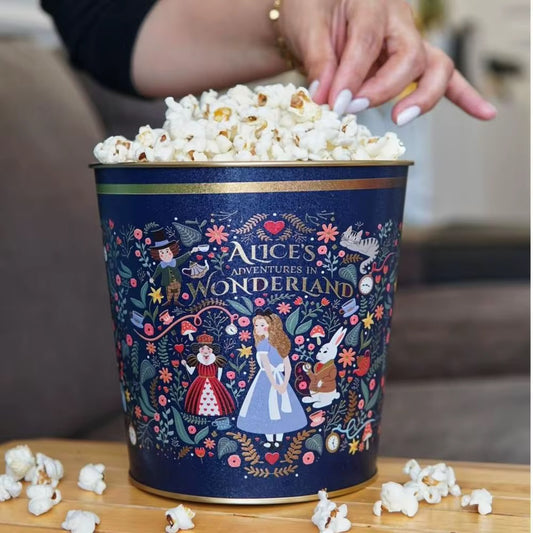 Alice in Wonderland Round Metal Popcorn Bucket