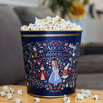 Alice in Wonderland Round Metal Popcorn Bucket
